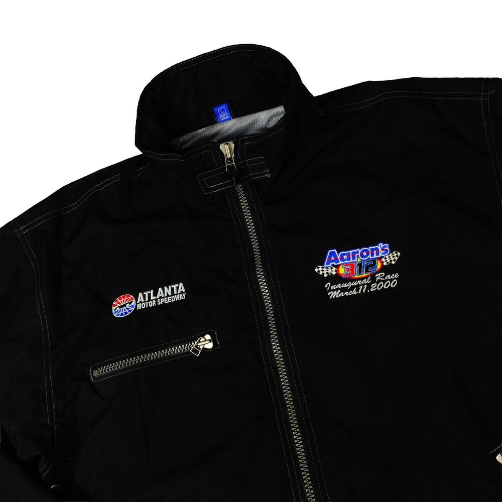 Atlanta Motor Speedway Vintage Aaron's 312 Inaugural Race 2000 Black Jacket L